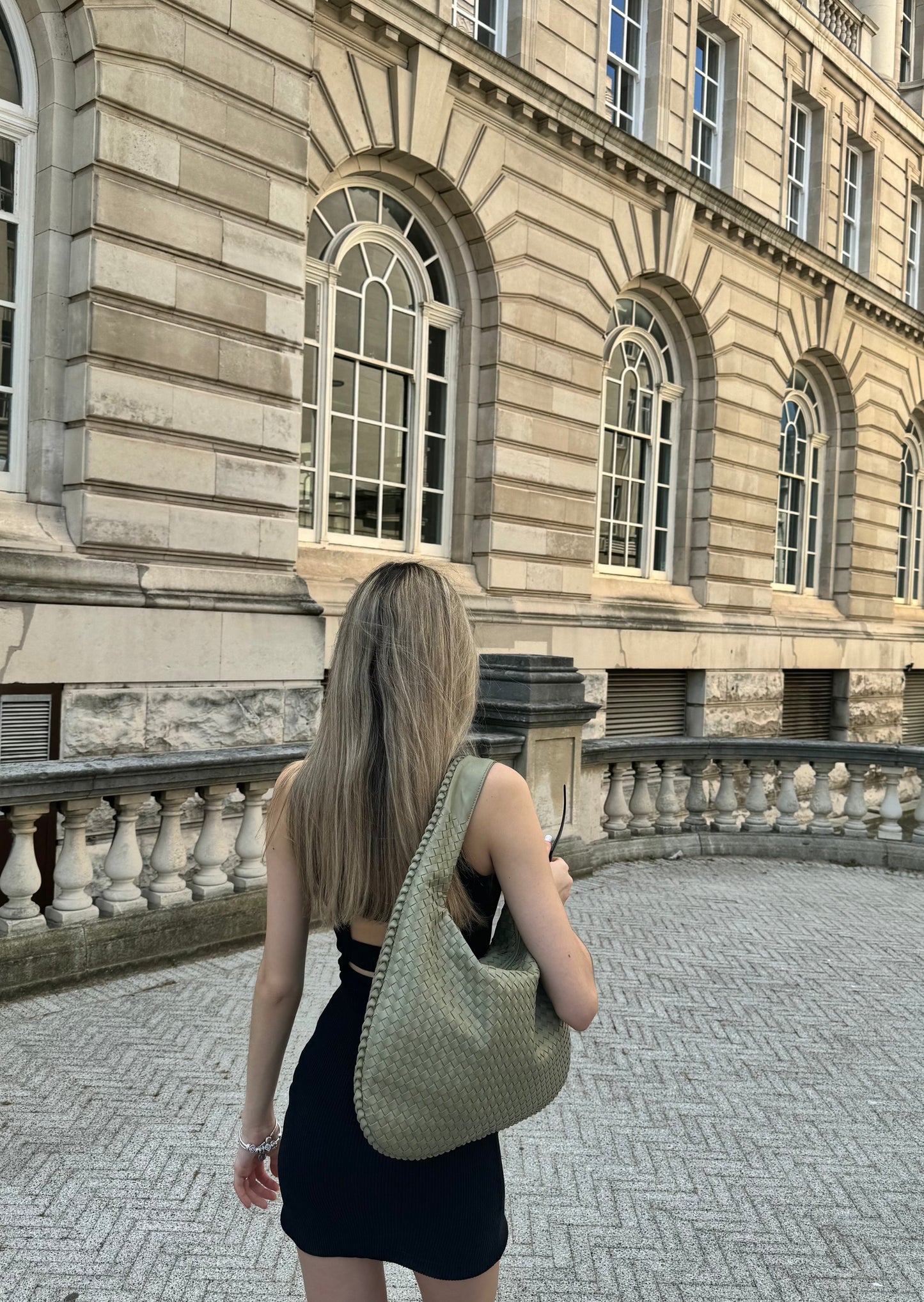 Alltags-Ledertasche - Salbeigrün