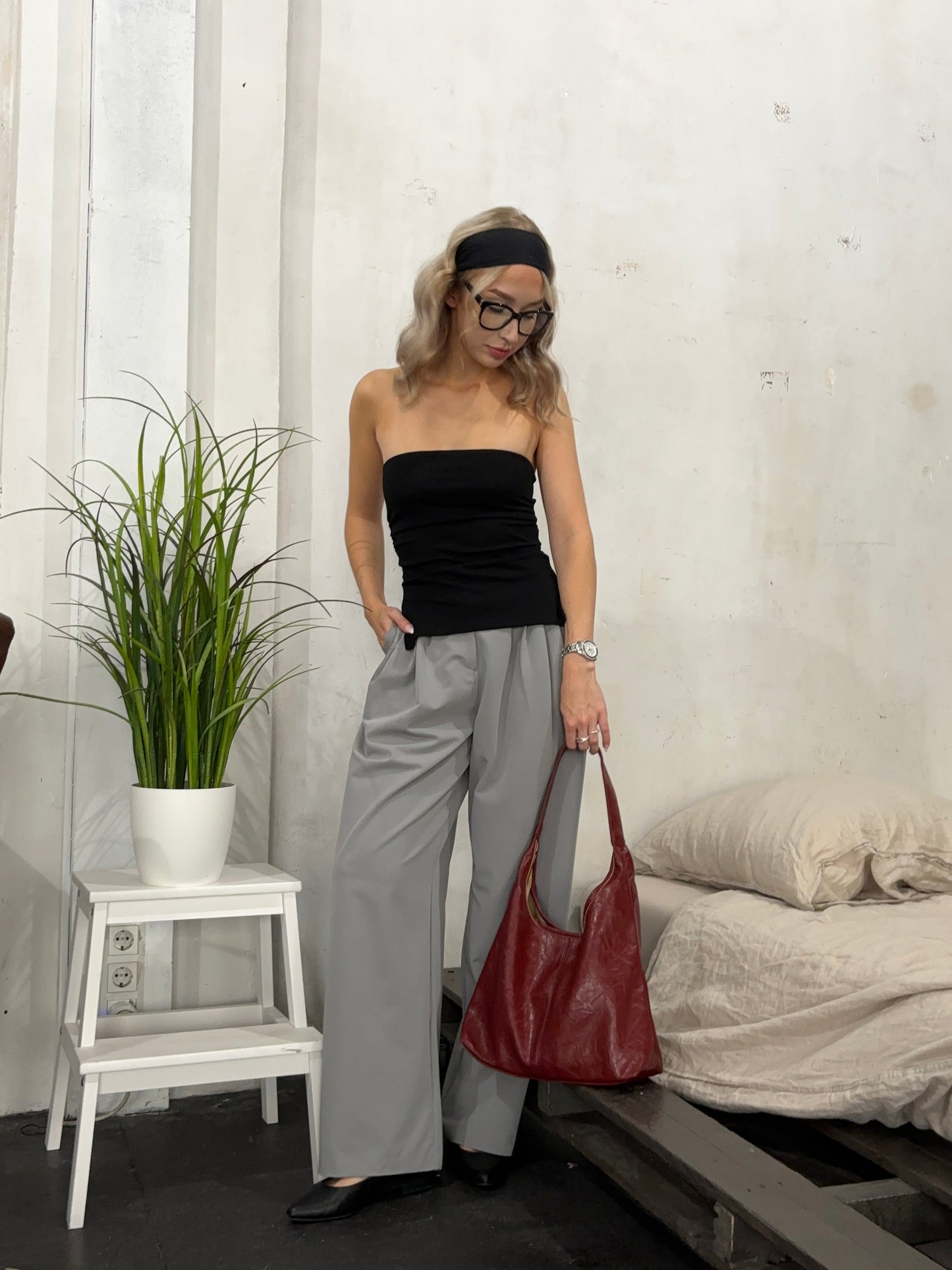 Tote Scarlett aus Distressed-Leder