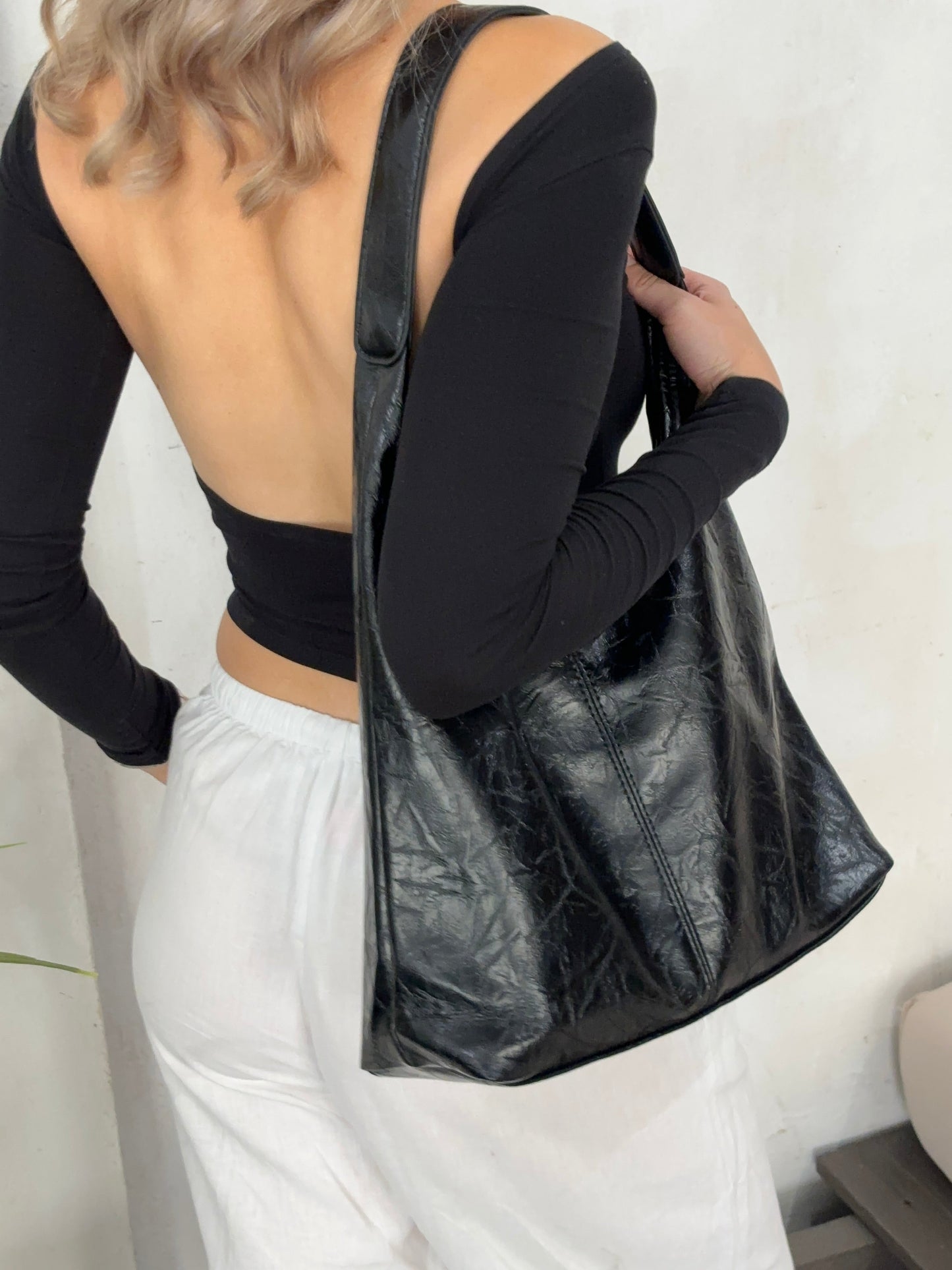 Tote Scarlett aus Distressed-Leder