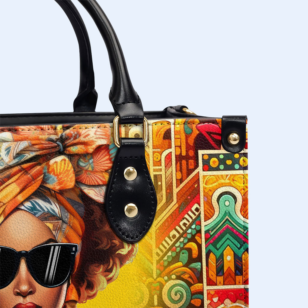Ich sagte, was ich sagte - personalisierte benutzerdefinierte Lederhandtasche - ISAID02