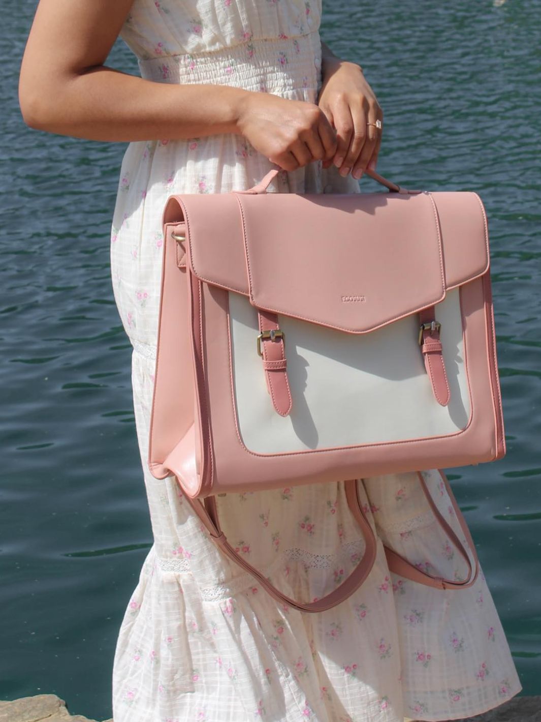 Julie Vintage Vegane Aktentasche