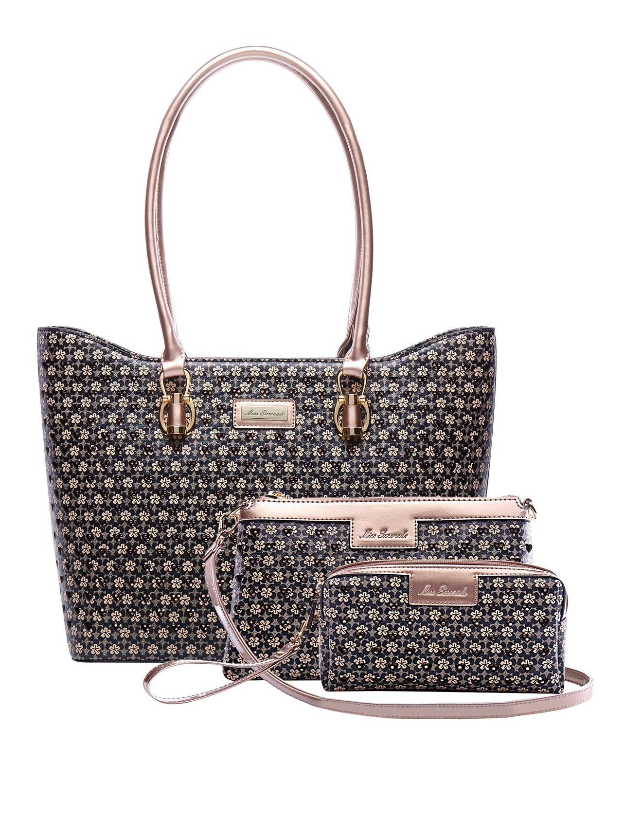 DARCY SET MIT 3 TASCHEN AUS VEGANER LEDER - KH17-SET-BLK