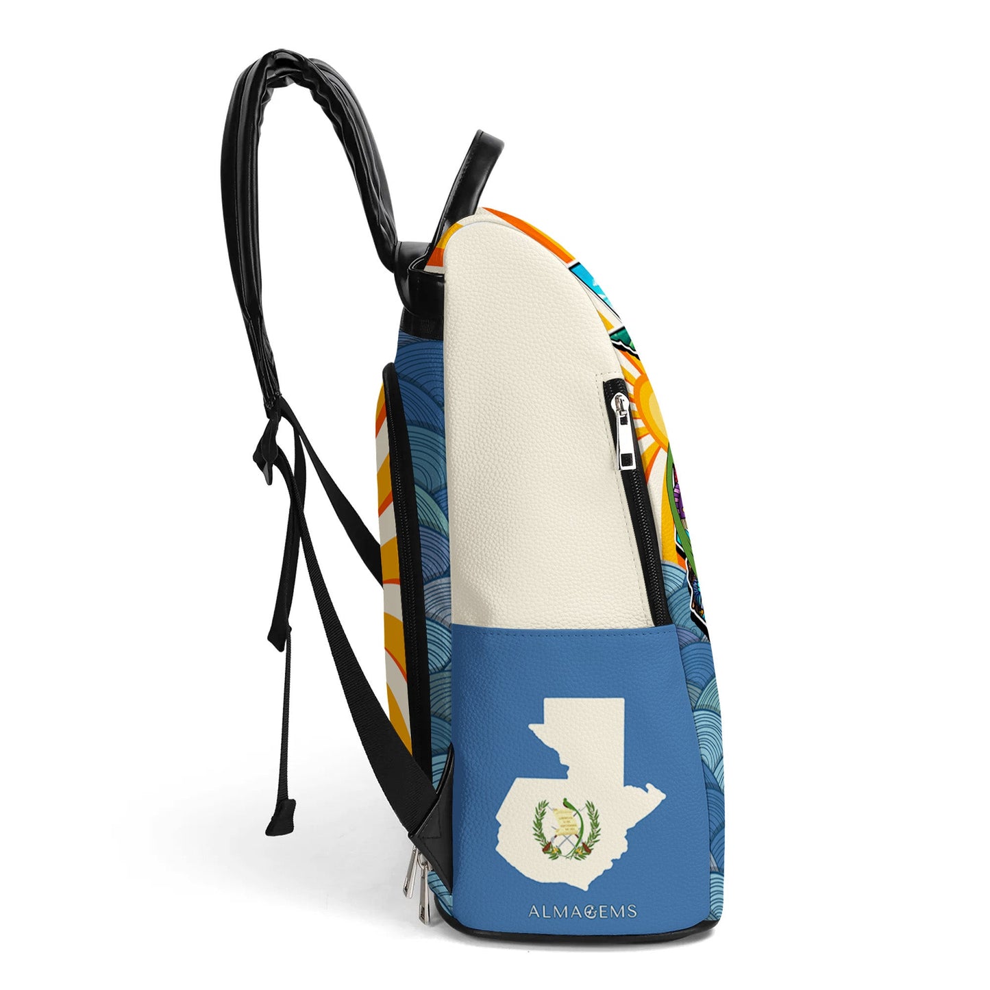 Hecho En Guatemala - Personalisierter Lederrucksack - LA007_BP