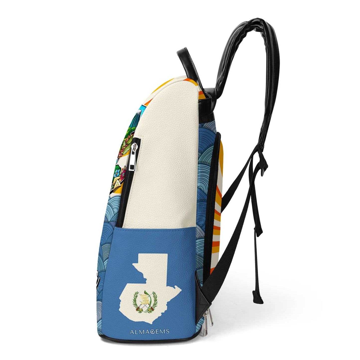 Hecho En Guatemala - Personalisierter Lederrucksack - LA007_BP