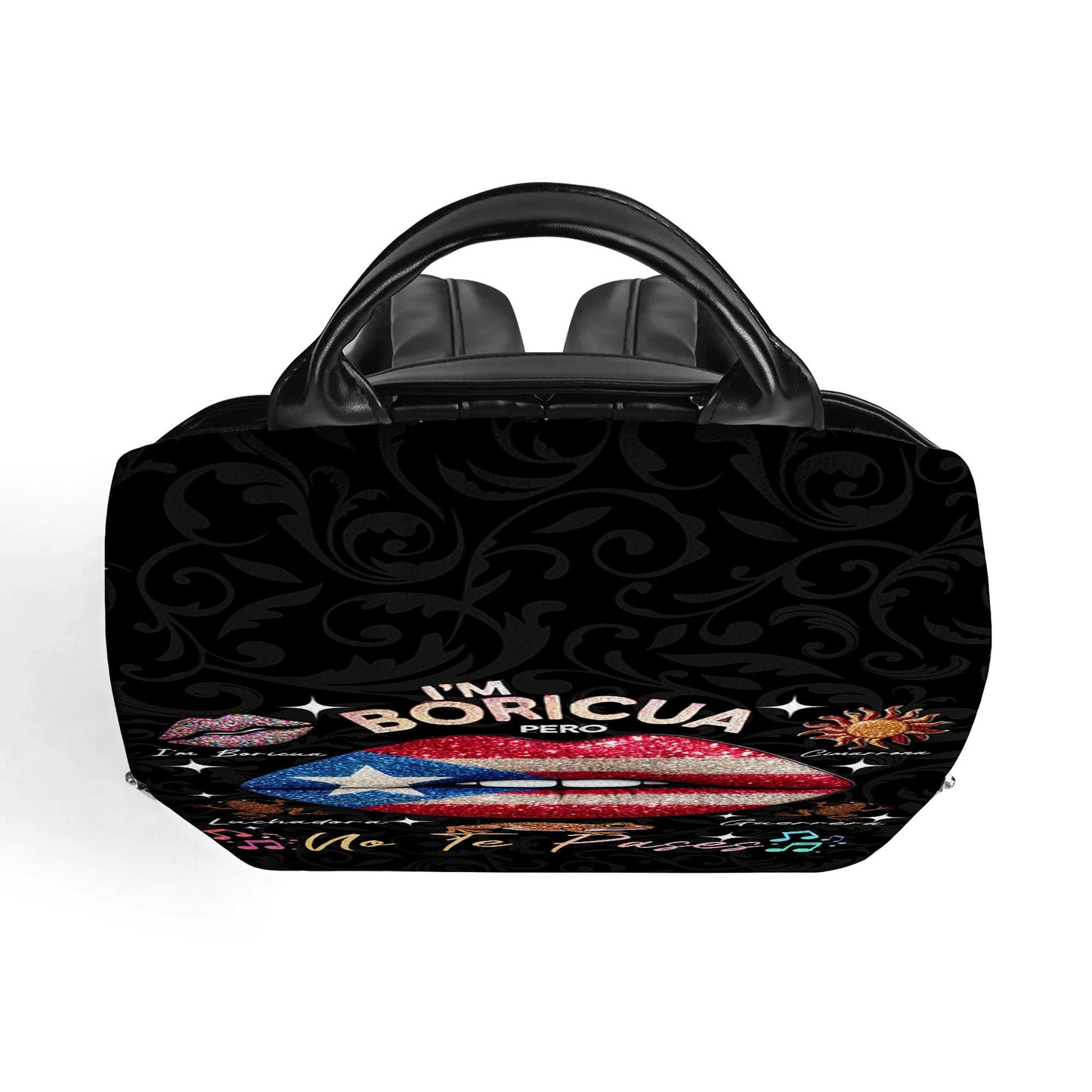 Ich bin Boricua. Pero No Te Pases - Personalisierter Lederrucksack - LA011_BP