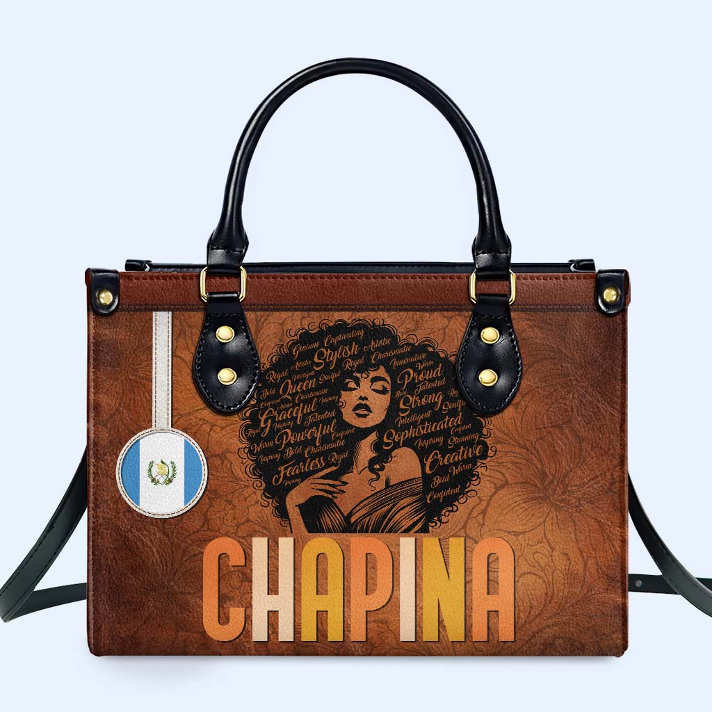 Inside The Latin Girl - Personalisierte Lederhandtasche - LA035_HB