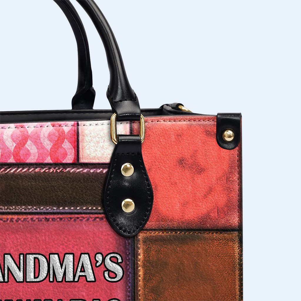 Omas Fluchttasche - Personalisierte Lederhandtasche - MM02