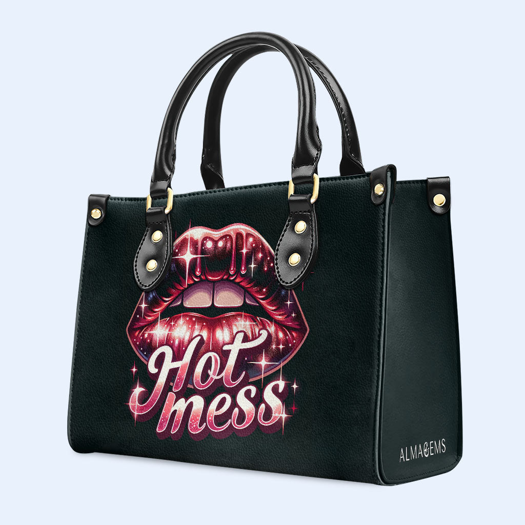 Hot Mess - Personalisierte Lederhandtasche - MM18