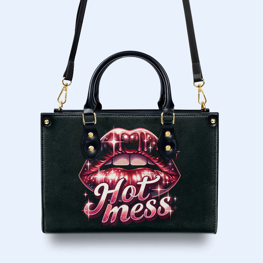 Hot Mess - Personalisierte Lederhandtasche - MM18