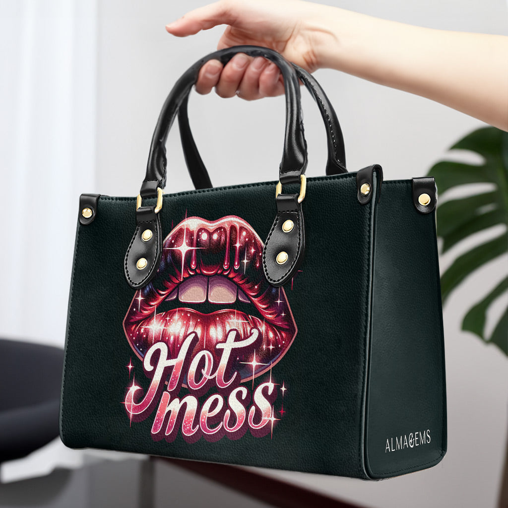 Hot Mess - Personalisierte Lederhandtasche - MM18