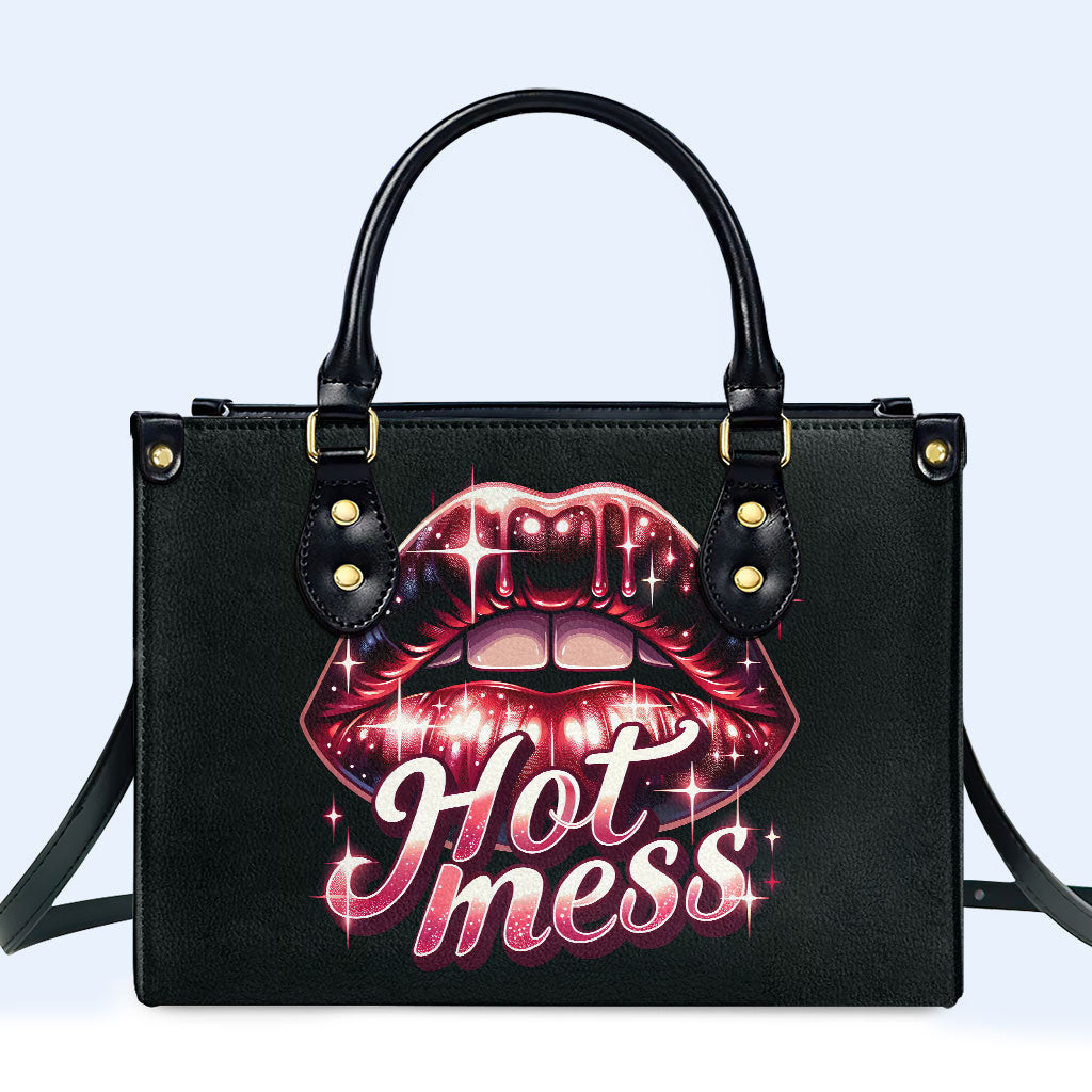 Hot Mess - Personalisierte Lederhandtasche - MM18