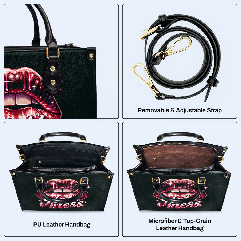 Hot Mess - Personalisierte Lederhandtasche - MM18