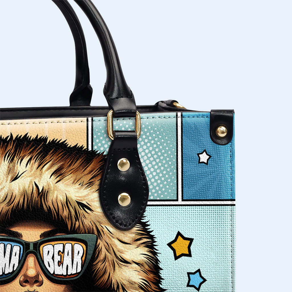 Mama Bär - Personalisierte Lederhandtasche - MM19