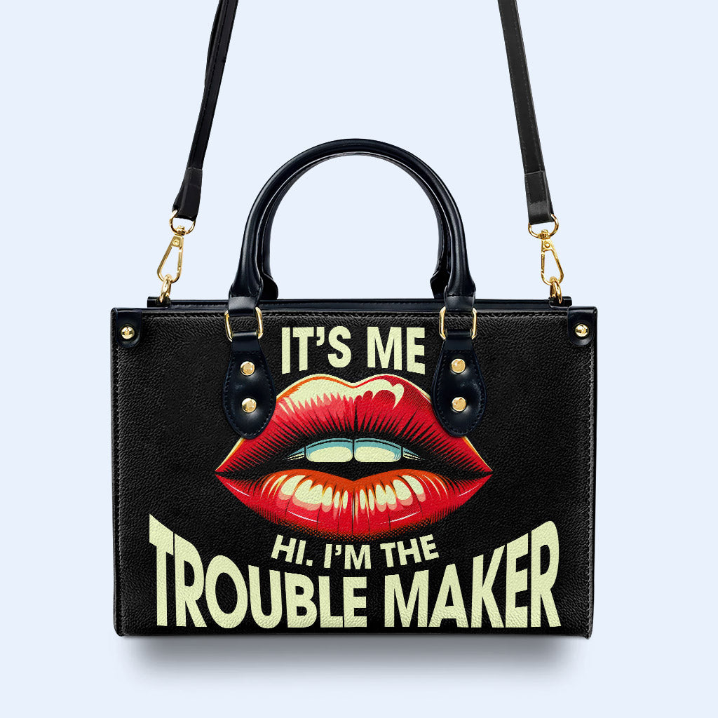 Trouble Maker - Personalisierte Lederhandtasche - DB41