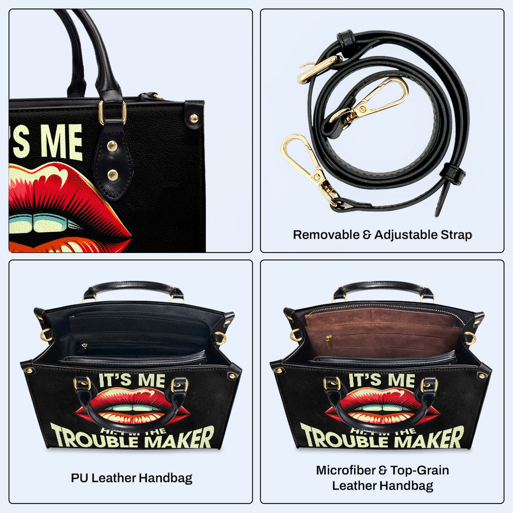 Trouble Maker - Personalisierte Lederhandtasche - DB41