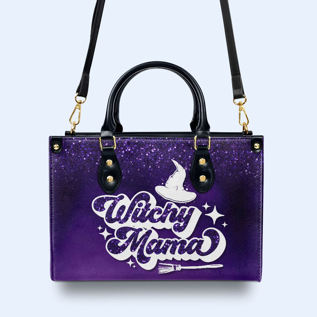 Witchy Mama - Personalisierte Lederhandtasche - MM44