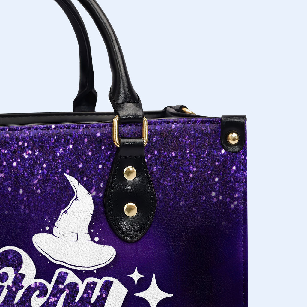 Witchy Mama - Personalisierte Lederhandtasche - MM44