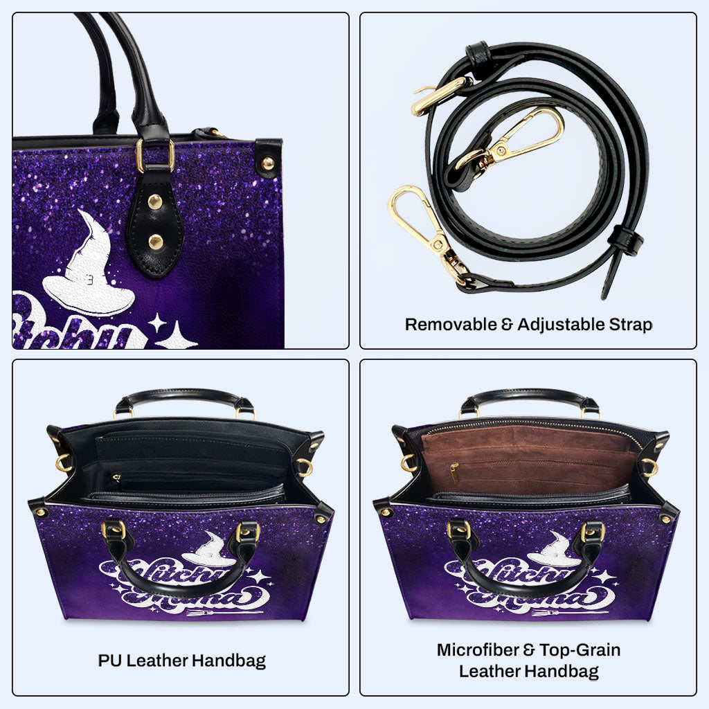 Witchy Mama - Personalisierte Lederhandtasche - MM44