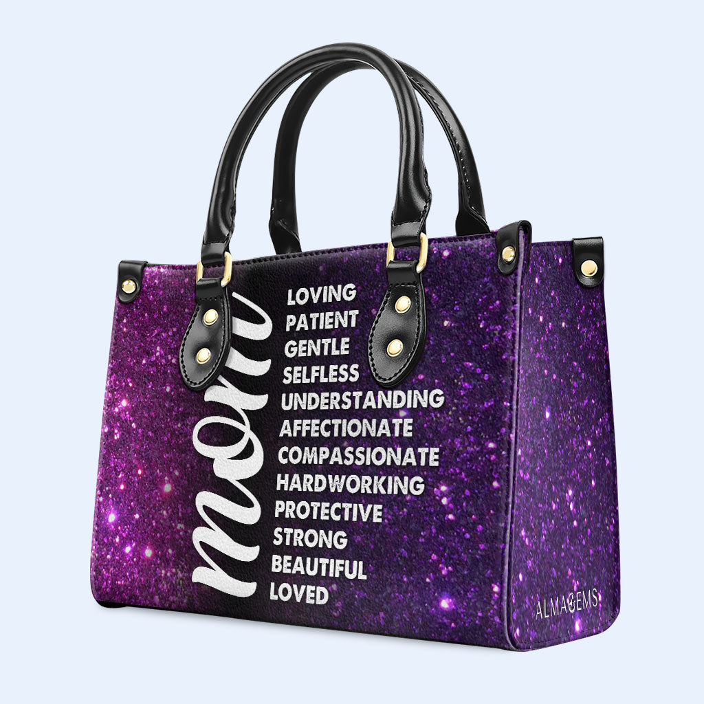 Mama - Personalisierte Lederhandtasche - MM46