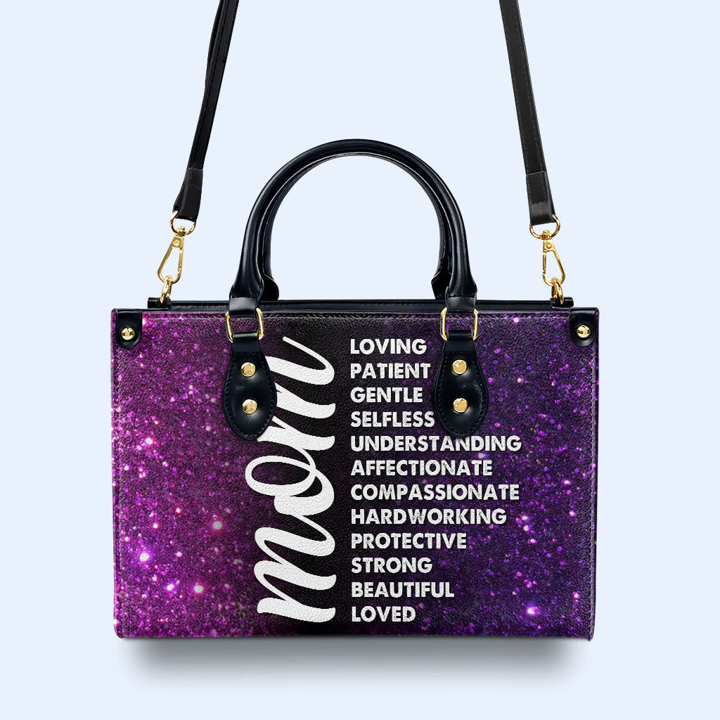 Mama - Personalisierte Lederhandtasche - MM46