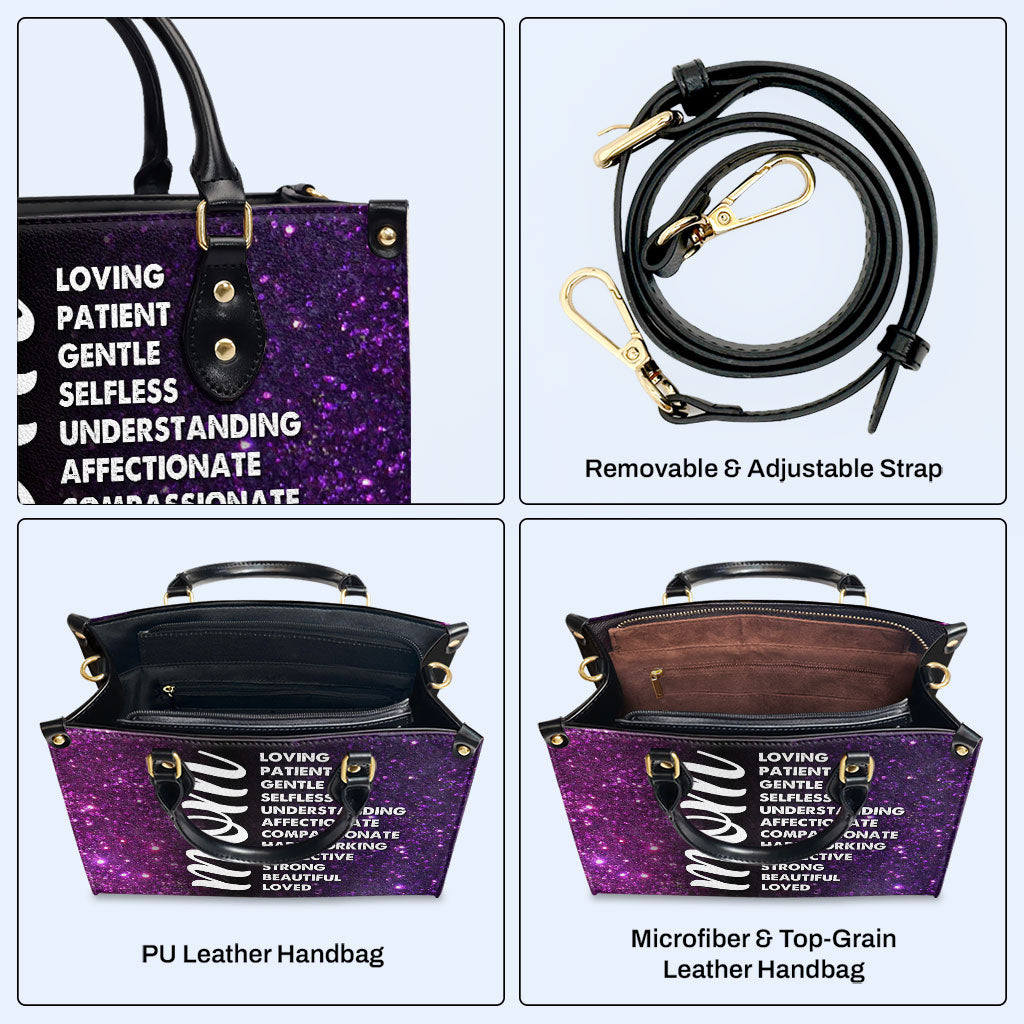 Mama - Personalisierte Lederhandtasche - MM46
