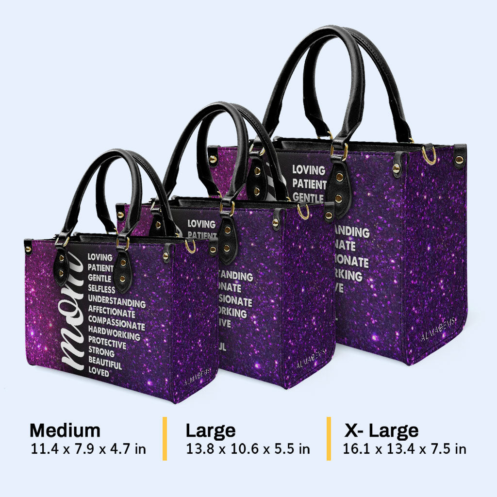 Mama - Personalisierte Lederhandtasche - MM46