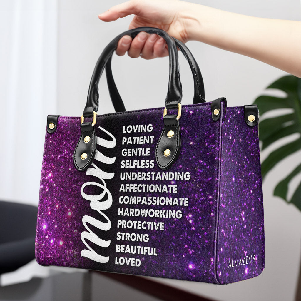 Mama - Personalisierte Lederhandtasche - MM46
