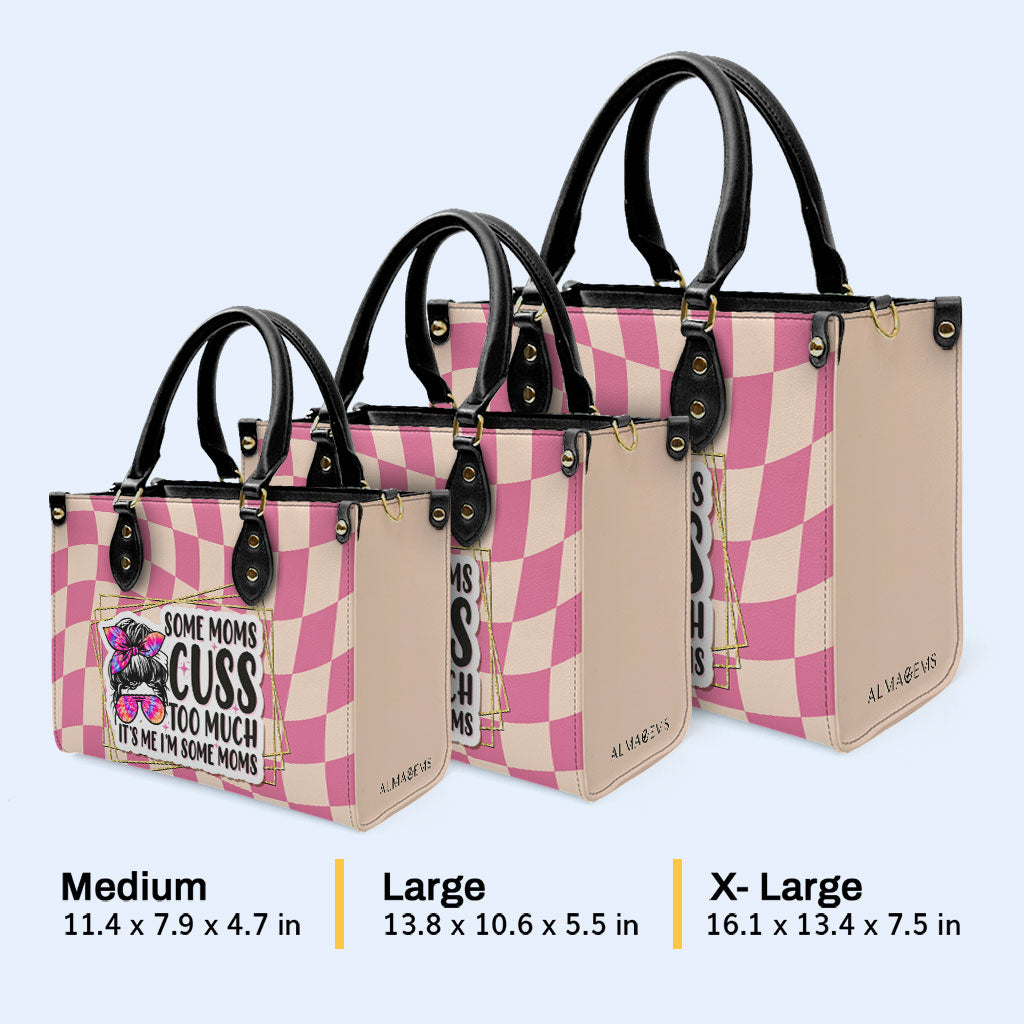 I’m Some Moms – Personalisierte Lederhandtasche – MM49