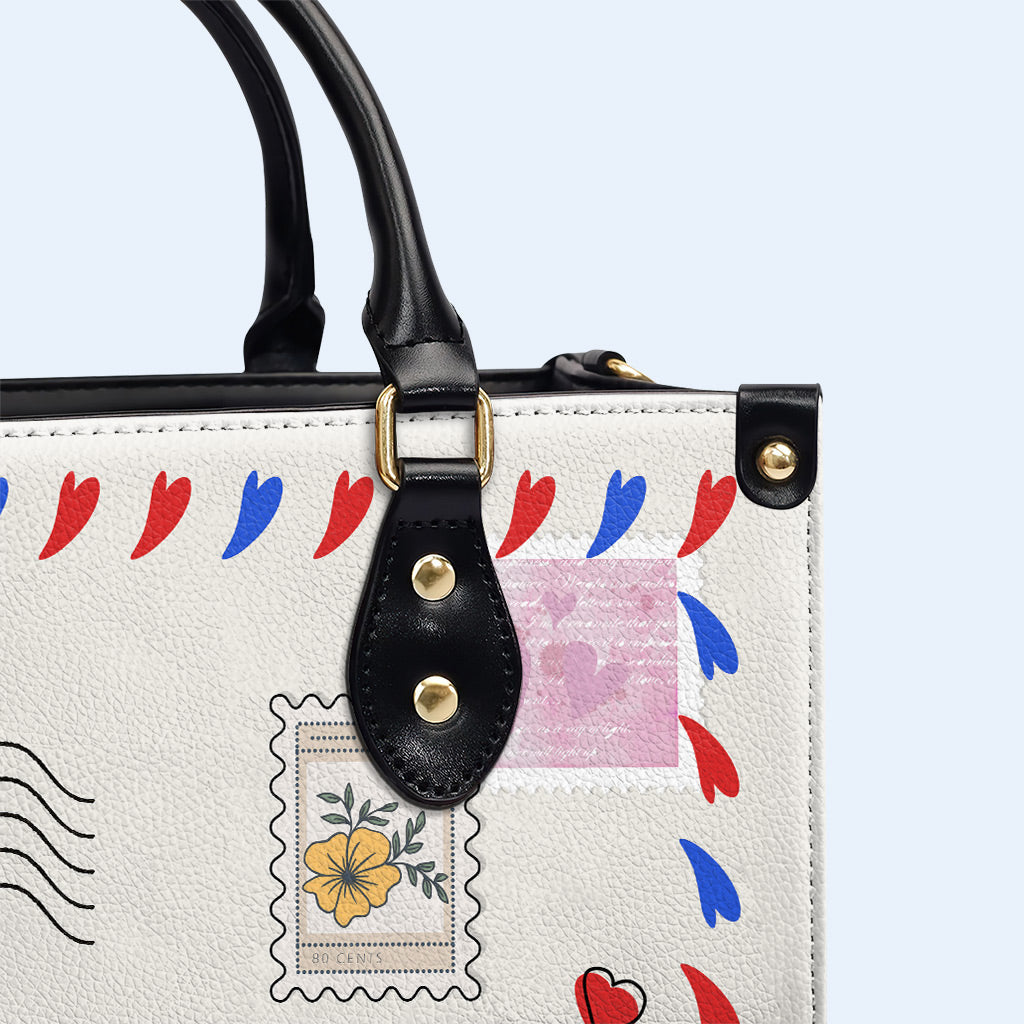 Sie glaubte, sie könnte es, also tat sie es – personalisierte Lederhandtasche – MM52