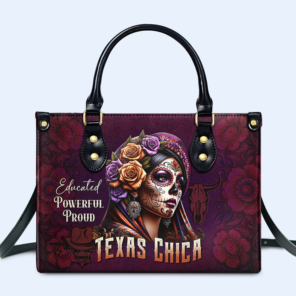Texas Chica - Personalisierte Lederhandtasche - MX05