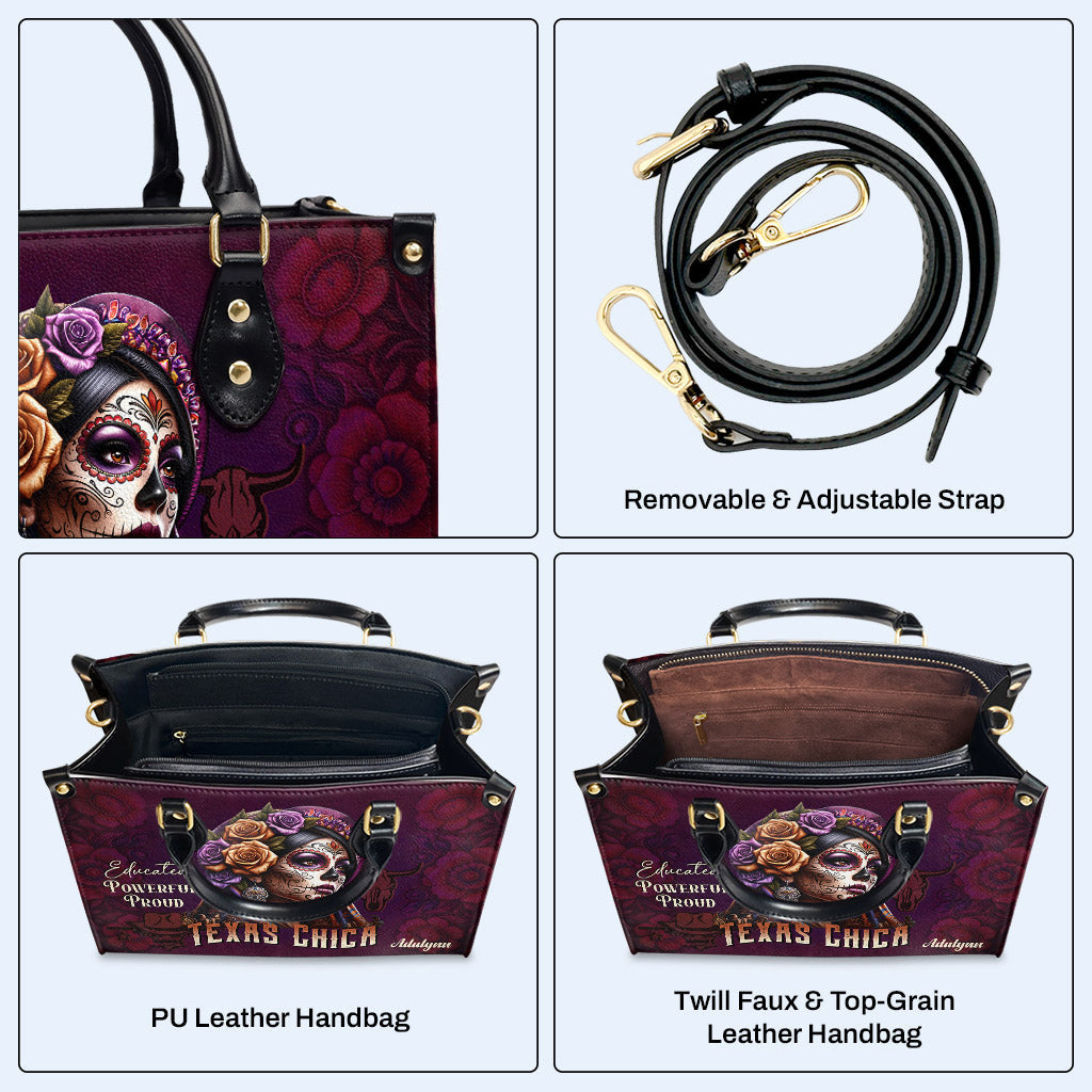 Texas Chica - Personalisierte Lederhandtasche - MX05