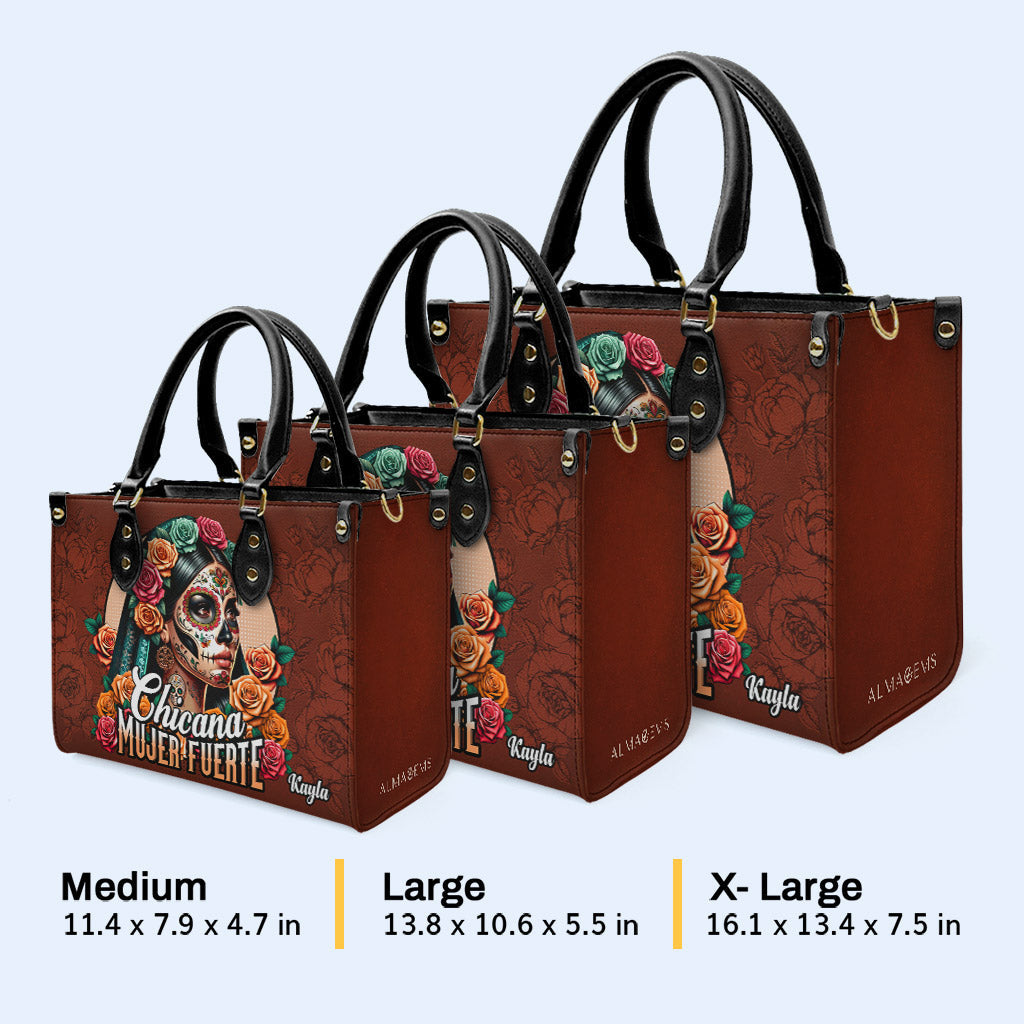 Mujer Fuerte – Personalisierte individuelle Lederhandtasche – MX16