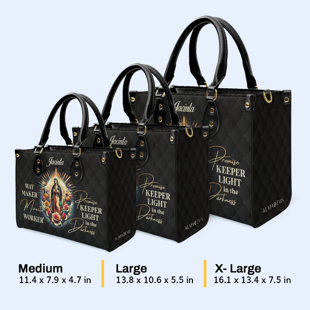 Way Maker - Personalisierte Lederhandtasche - MX19