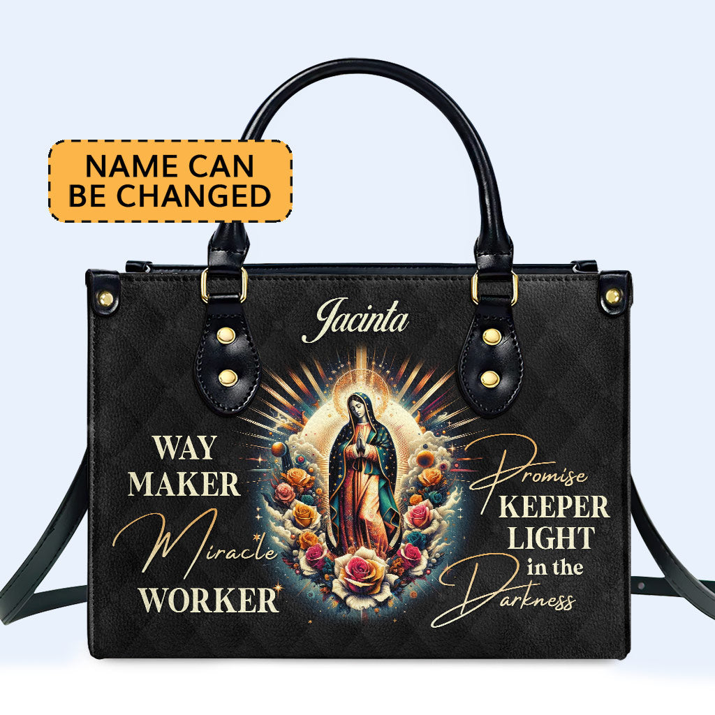 Way Maker - Personalisierte Lederhandtasche - MX19