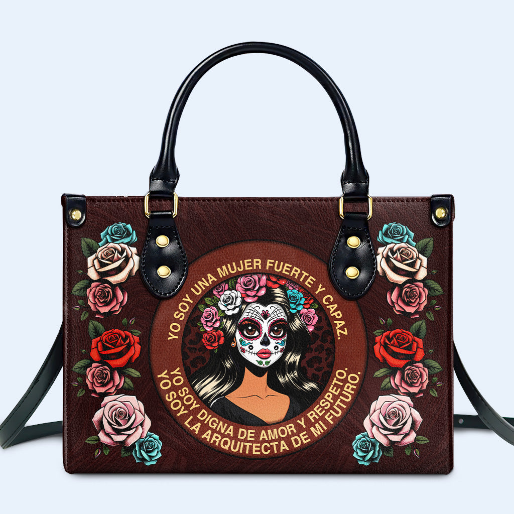 Mujer Fuerte - Personalisierte Lederhandtasche - MX24