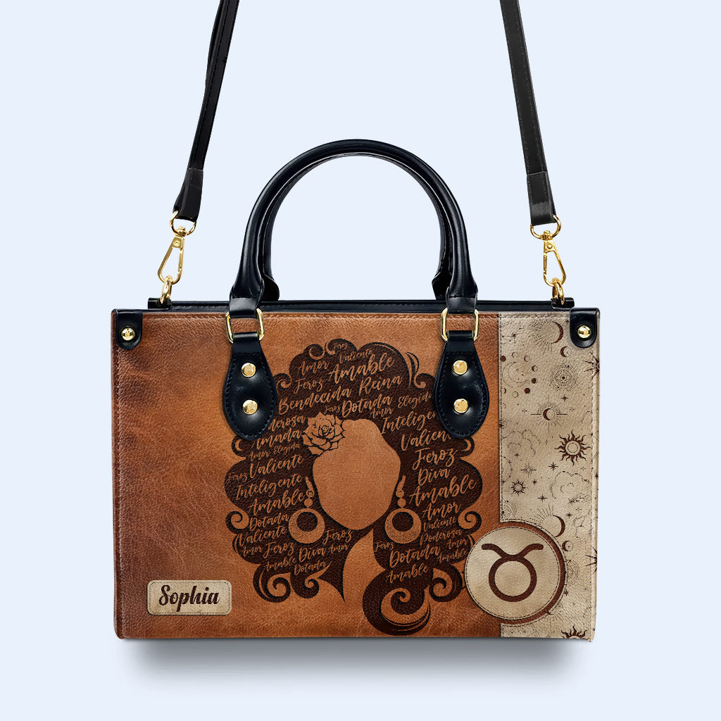 Reina Bendecida - Personalisierte Lederhandtasche - MX26