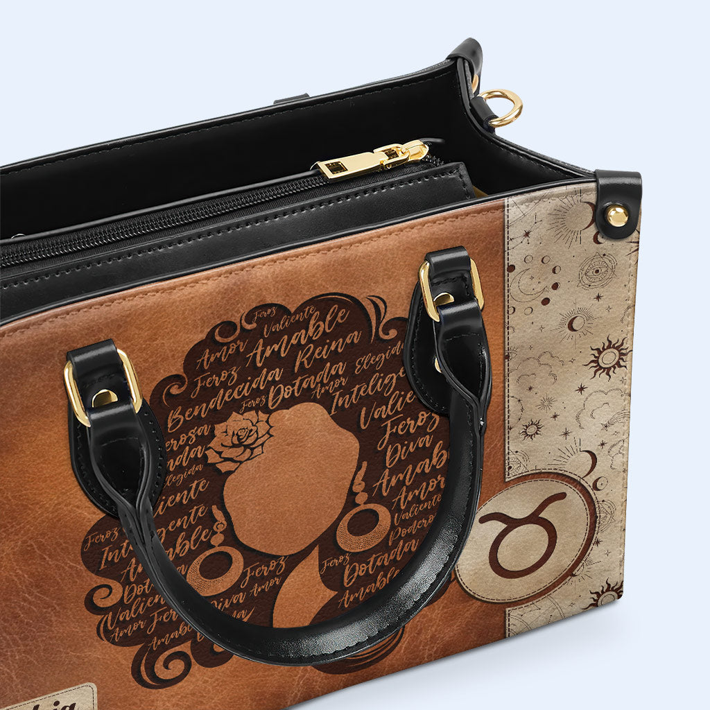 Reina Bendecida - Personalisierte Lederhandtasche - MX26