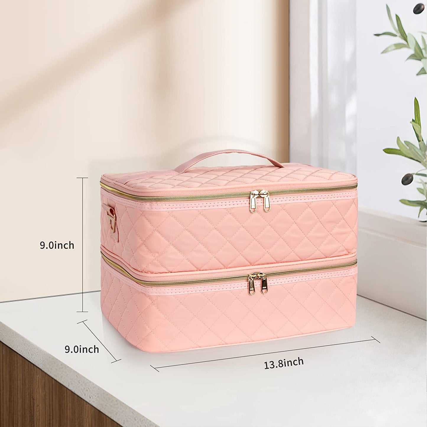 Maniküre-Set, Make-up-Etui, Rosa