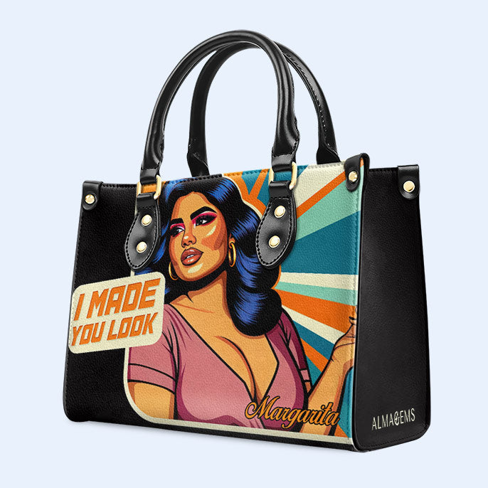 I Made You Look - Personalisierte Lederhandtasche - PG05