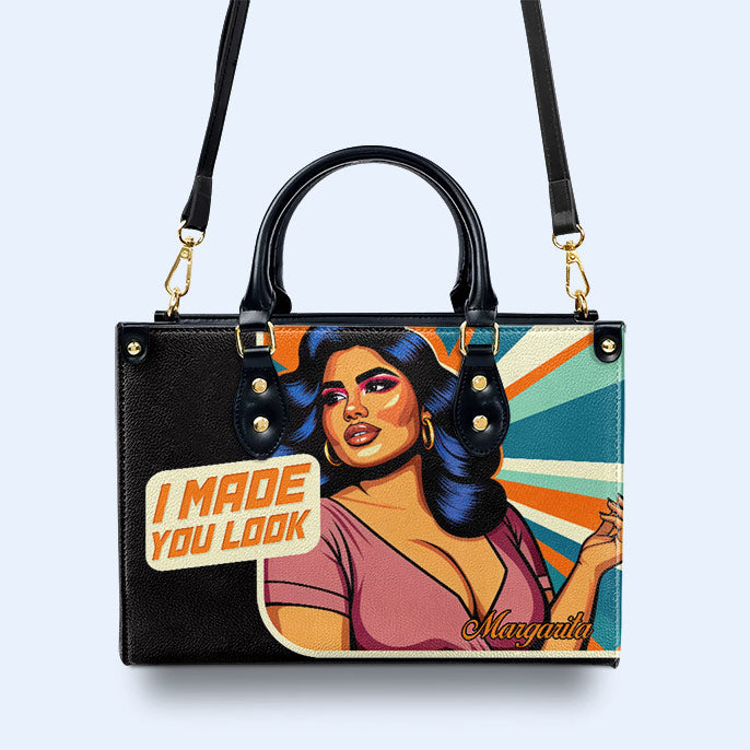 I Made You Look - Personalisierte Lederhandtasche - PG05