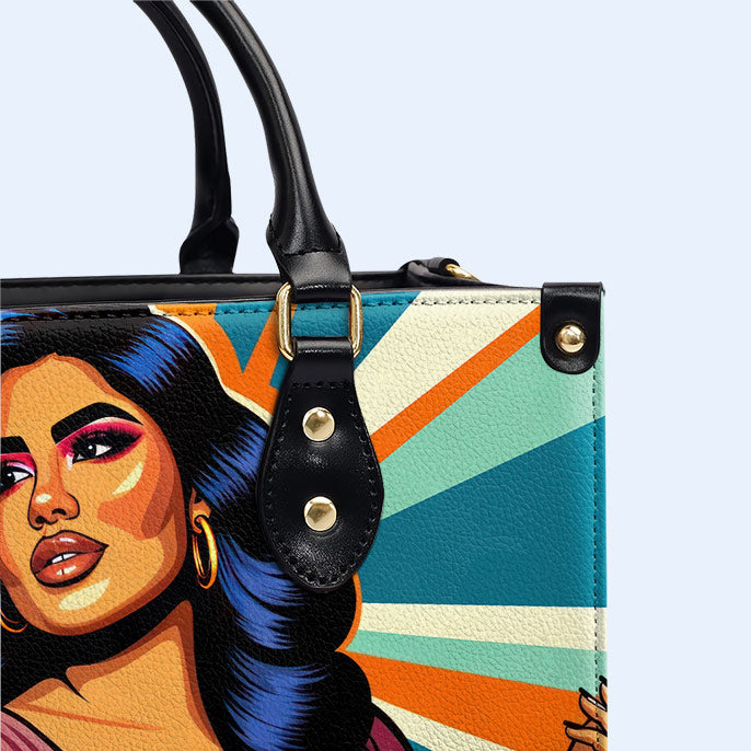 I Made You Look - Personalisierte Lederhandtasche - PG05