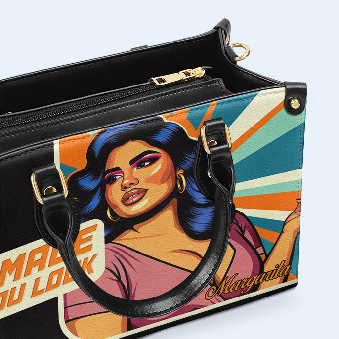 I Made You Look - Personalisierte Lederhandtasche - PG05