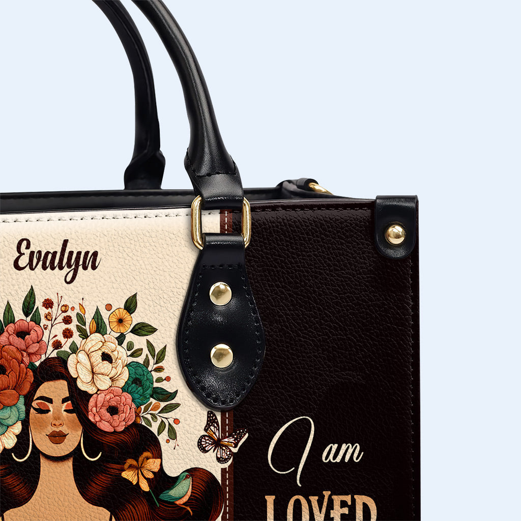 Ich bin ausgeglichen - Personalisierte Lederhandtasche - PG07