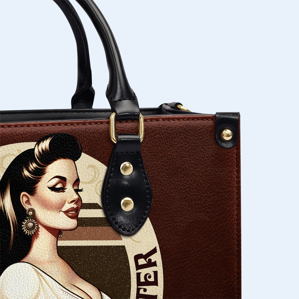 Chubby Girls Cuddle Better - Personalisierte Lederhandtasche - PG10