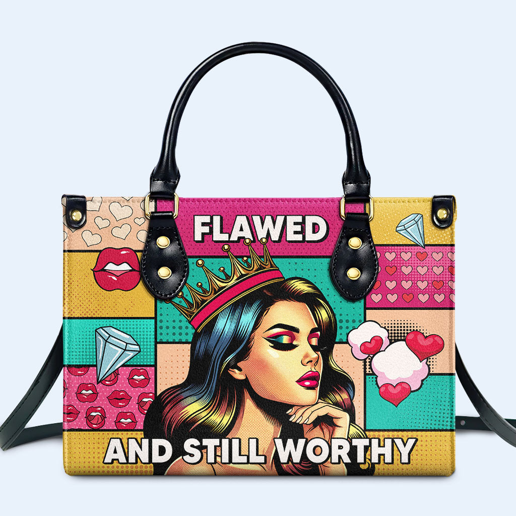 Fehlerhaft und immer noch wertvoll - Personalisierte Lederhandtasche - PG18