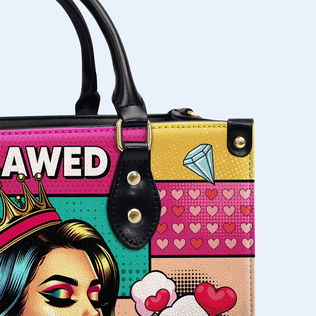 Fehlerhaft und immer noch wertvoll - Personalisierte Lederhandtasche - PG18