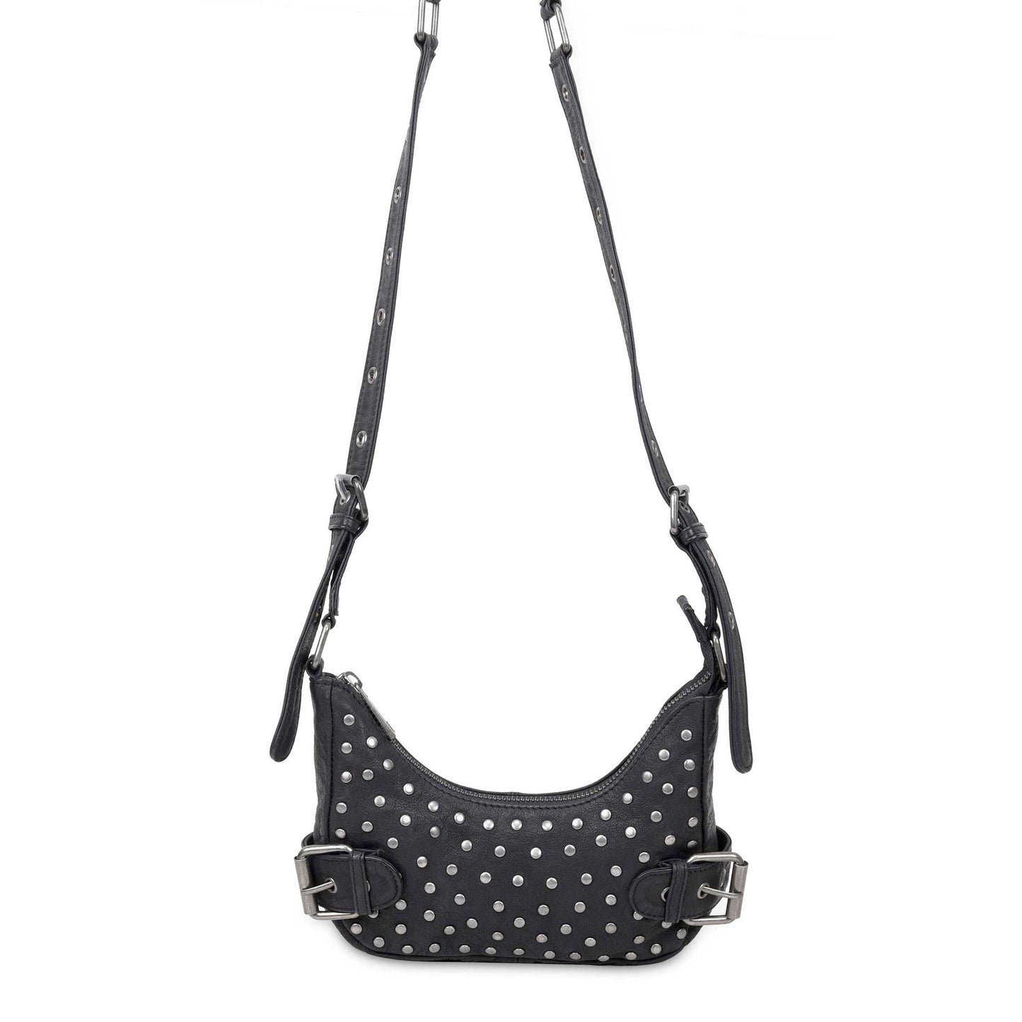 Palma Rivet Washed Black mit Antiksilber