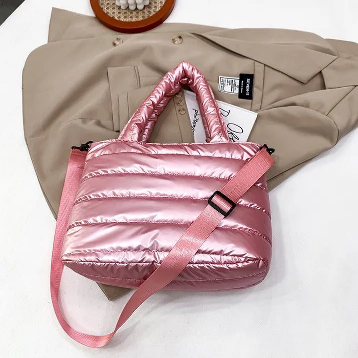 Puffertasche aus Satin