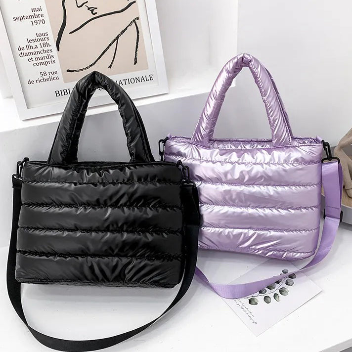 Puffertasche aus Satin