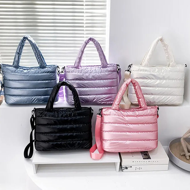 Puffertasche aus Satin